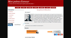 Desktop Screenshot of mon-poeme-damour.com