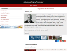 Tablet Screenshot of mon-poeme-damour.com